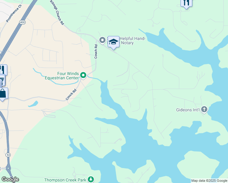 map of restaurants, bars, coffee shops, grocery stores, and more near in Dawsonville