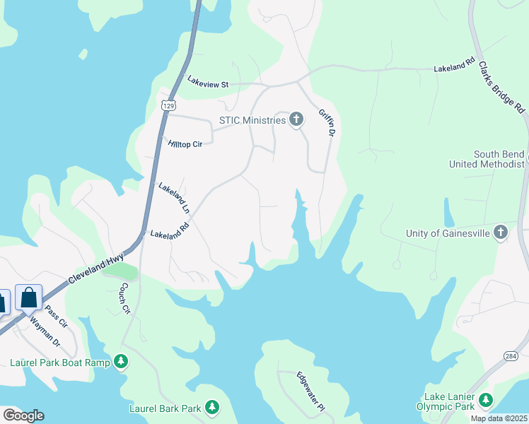 map of restaurants, bars, coffee shops, grocery stores, and more near 3343 Barry Lane in Gainesville