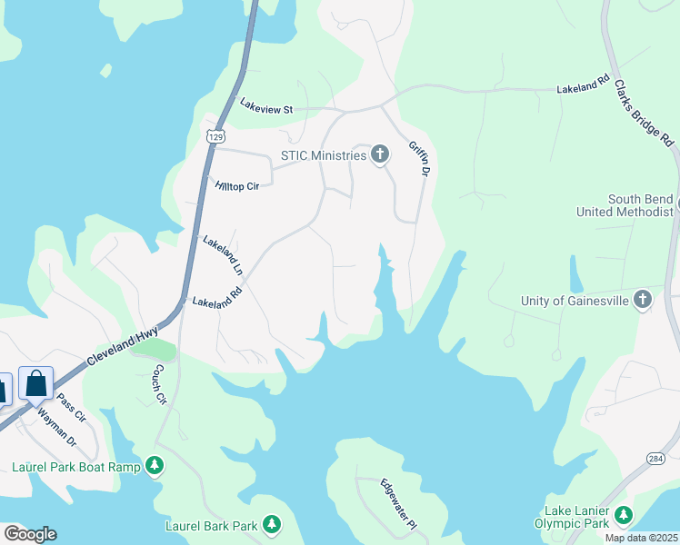 map of restaurants, bars, coffee shops, grocery stores, and more near 3343 Barry Lane in Gainesville