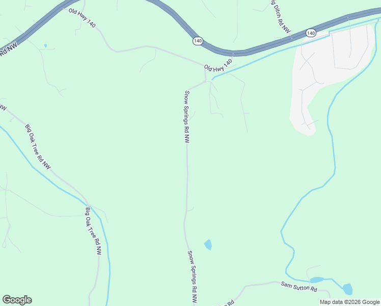map of restaurants, bars, coffee shops, grocery stores, and more near 764 Snow Springs Road Northwest in Adairsville