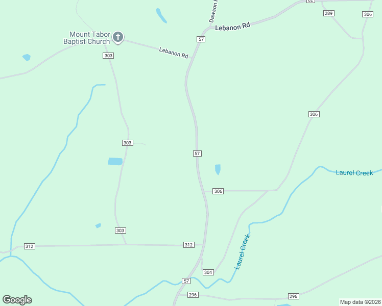 map of restaurants, bars, coffee shops, grocery stores, and more near 4419 County Road 57 in Dawson