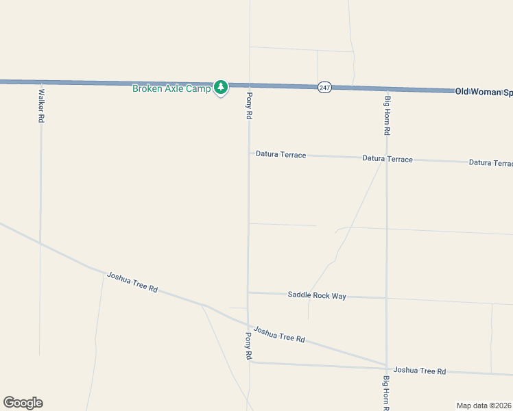 map of restaurants, bars, coffee shops, grocery stores, and more near 48174 Firethorn Way in Johnson Valley