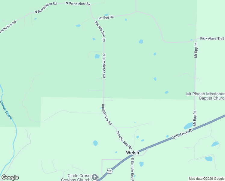 map of restaurants, bars, coffee shops, grocery stores, and more near 220 North Bumblebee Road in Caddo Gap