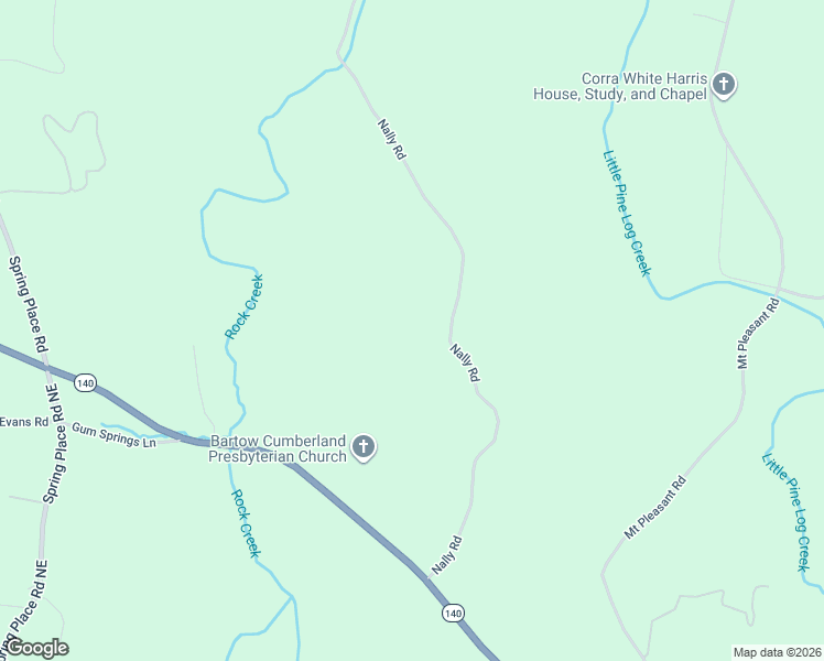 map of restaurants, bars, coffee shops, grocery stores, and more near 59 Nally Road in Rydal