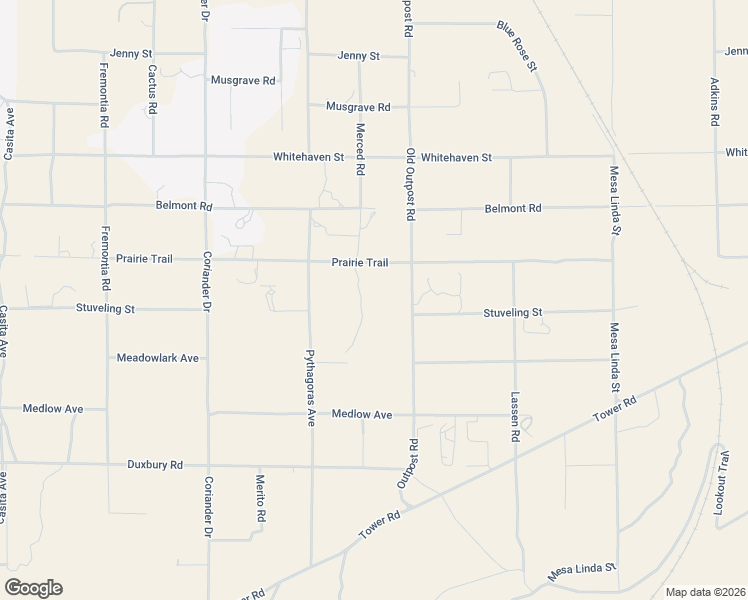 map of restaurants, bars, coffee shops, grocery stores, and more near 11989 Prairie Trail in San Bernardino County