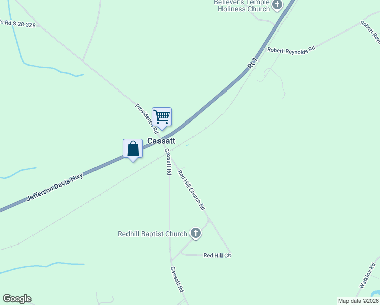 map of restaurants, bars, coffee shops, grocery stores, and more near 1918A Red Hill Church Road in Cassatt