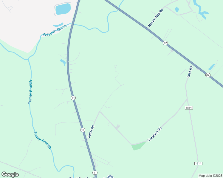 map of restaurants, bars, coffee shops, grocery stores, and more near 475 Salter Road in Riegelwood