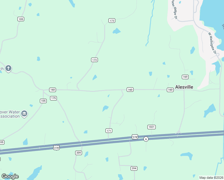 map of restaurants, bars, coffee shops, grocery stores, and more near County Road 160 in Lafayette County