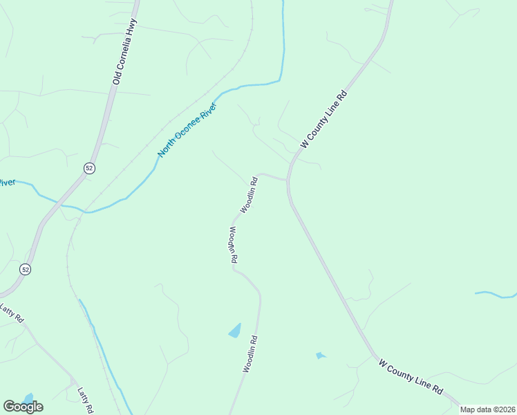 map of restaurants, bars, coffee shops, grocery stores, and more near 5684 Woodlin Road in Lula