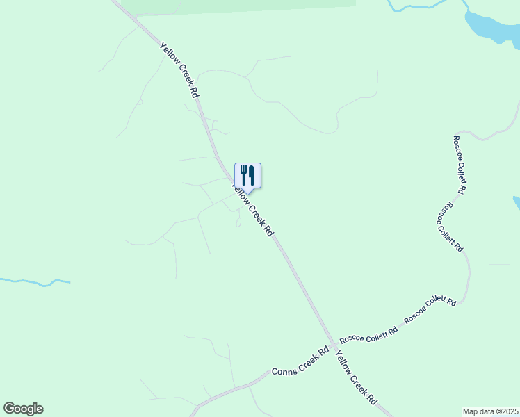 map of restaurants, bars, coffee shops, grocery stores, and more near 5804 Yellow Creek Road in Ball Ground