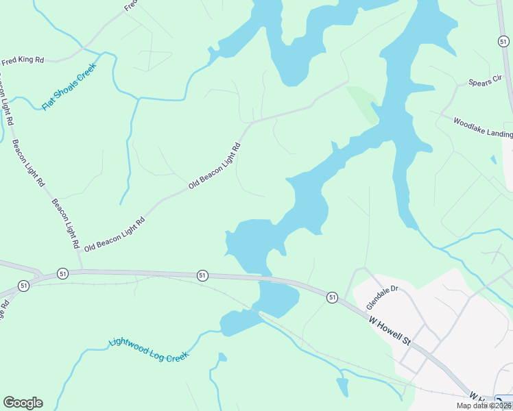 map of restaurants, bars, coffee shops, grocery stores, and more near 232 Cherry Rose Lane in Hartwell