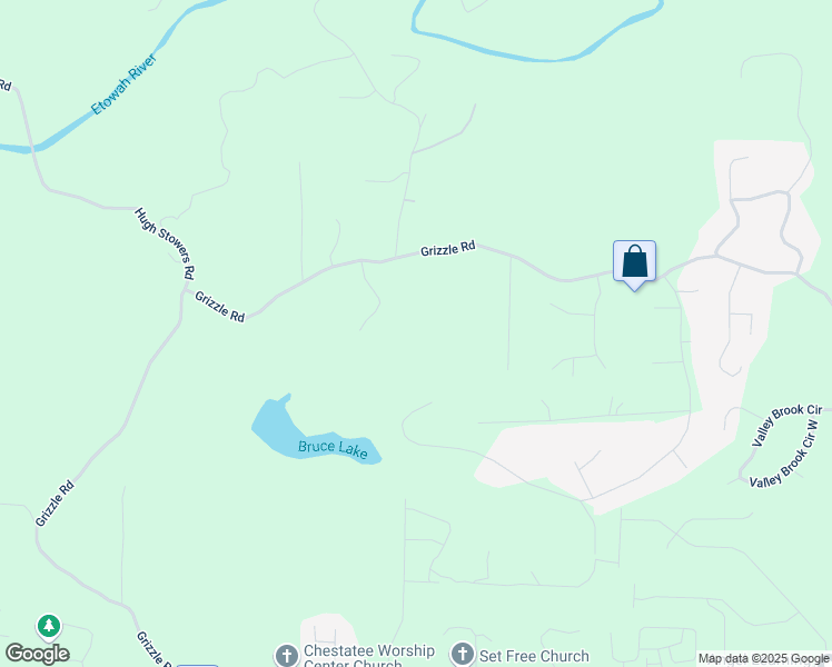 map of restaurants, bars, coffee shops, grocery stores, and more near 1472 Grizzle Road in Dawsonville