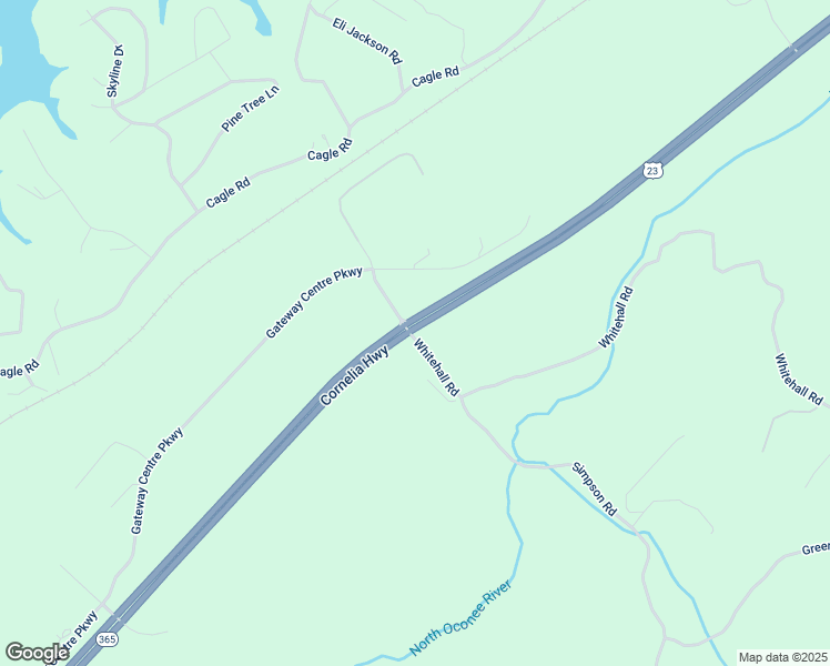 map of restaurants, bars, coffee shops, grocery stores, and more near Cornelia Highway in Lula