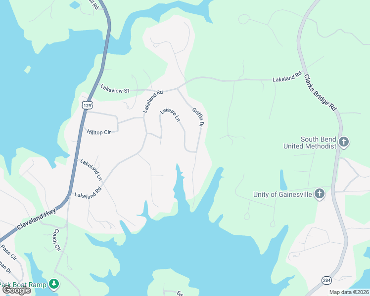 map of restaurants, bars, coffee shops, grocery stores, and more near 3498 Leisure Lane in Gainesville