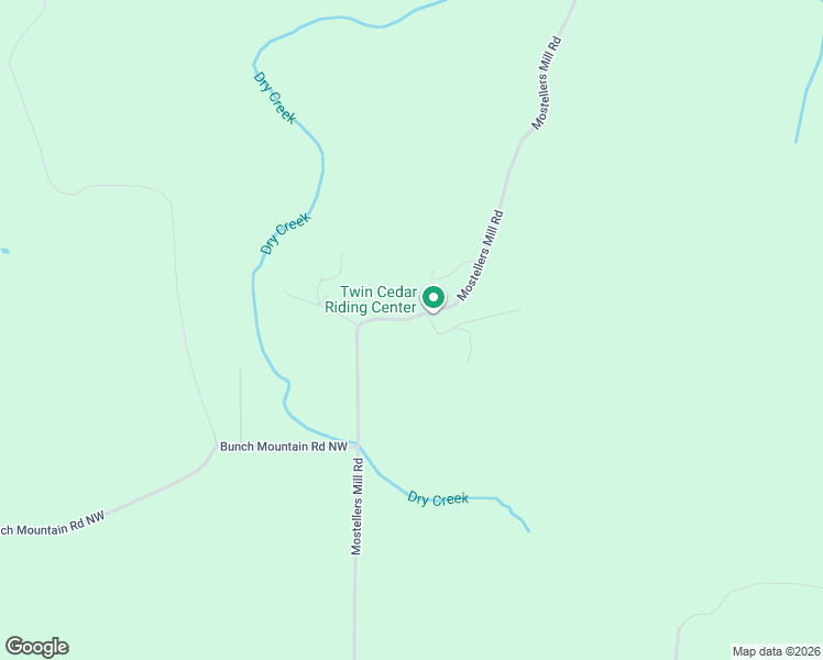 map of restaurants, bars, coffee shops, grocery stores, and more near 34 Lois Lane Northwest in Adairsville