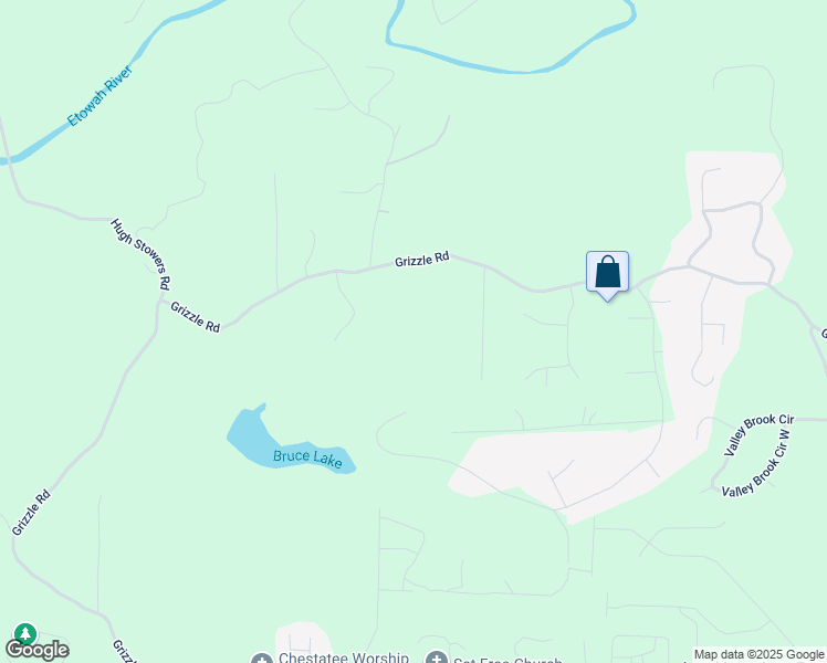map of restaurants, bars, coffee shops, grocery stores, and more near 1472 Grizzle Road in Dawsonville
