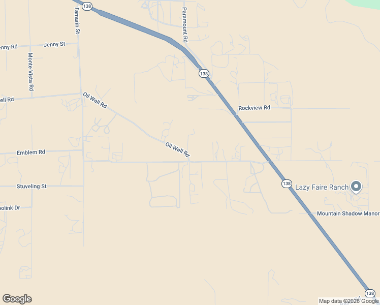 map of restaurants, bars, coffee shops, grocery stores, and more near 5280 Hess Road in Phelan