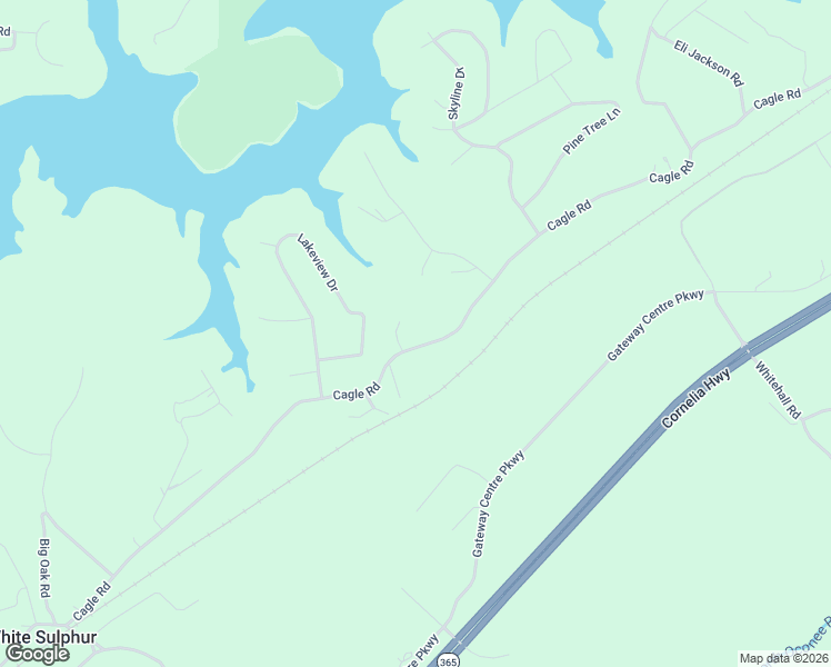 map of restaurants, bars, coffee shops, grocery stores, and more near 3612 Tower Way in Gainesville