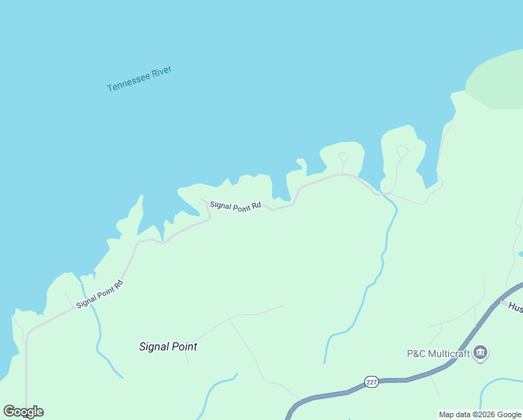 map of restaurants, bars, coffee shops, grocery stores, and more near 2046 Signal Point Road in Guntersville