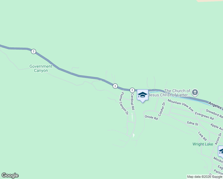 map of restaurants, bars, coffee shops, grocery stores, and more near 26629 Swallow Hill Drive in Valyermo
