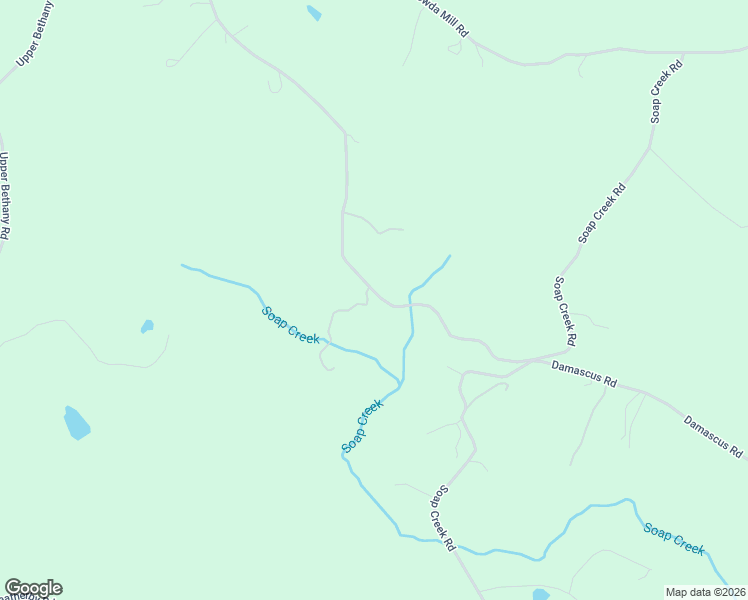 map of restaurants, bars, coffee shops, grocery stores, and more near 2865 Damascus Road in Ball Ground