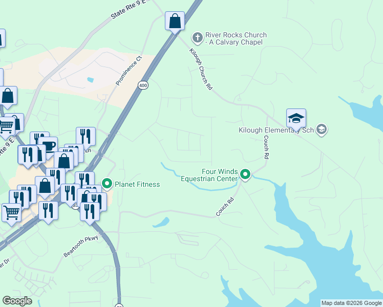 map of restaurants, bars, coffee shops, grocery stores, and more near in Dawsonville
