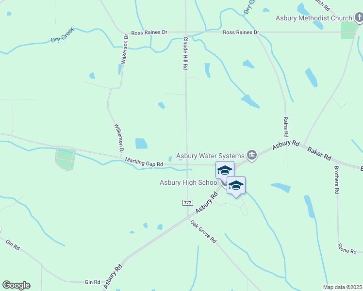 map of restaurants, bars, coffee shops, grocery stores, and more near 372 Claude Hill Road in Albertville