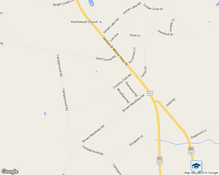 map of restaurants, bars, coffee shops, grocery stores, and more near 234 Country Club Road in Whiteville