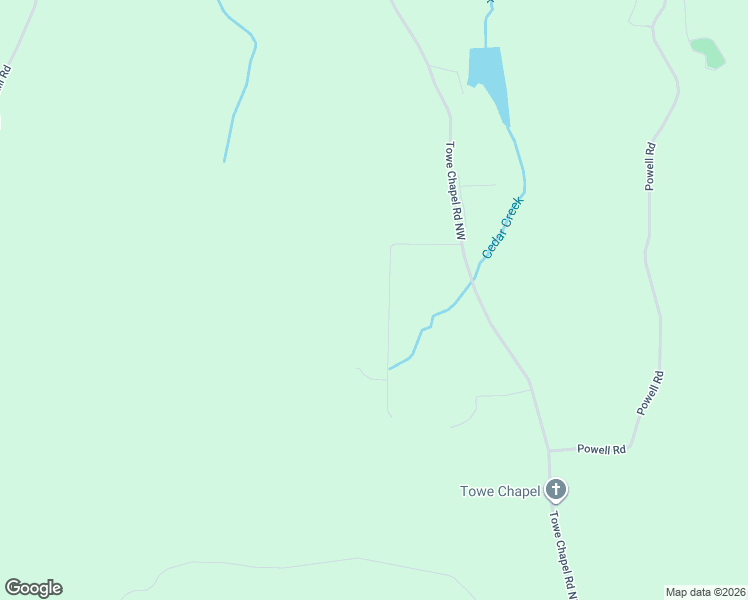 map of restaurants, bars, coffee shops, grocery stores, and more near 16 Hunters Ridge in Adairsville