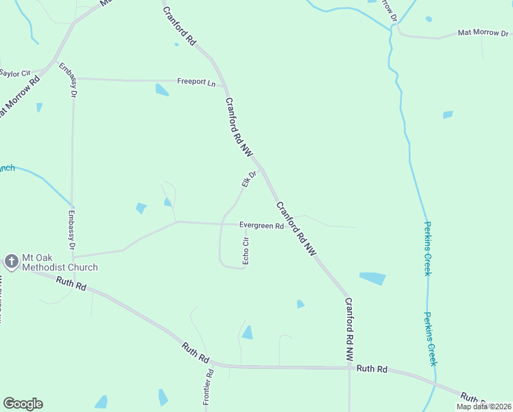 map of restaurants, bars, coffee shops, grocery stores, and more near 701 Evergreen Road in Arab