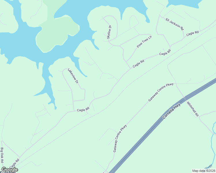 map of restaurants, bars, coffee shops, grocery stores, and more near 3631 Cagle Road in Gainesville