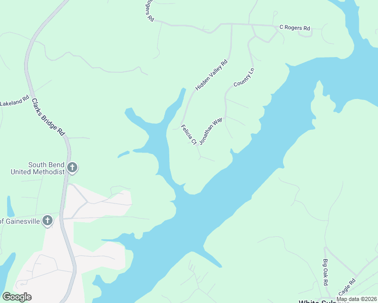 map of restaurants, bars, coffee shops, grocery stores, and more near 3336 Felicia Court in Gainesville