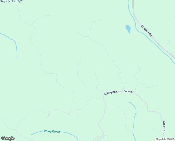 map of restaurants, bars, coffee shops, grocery stores, and more near 395 Able Road in Waleska
