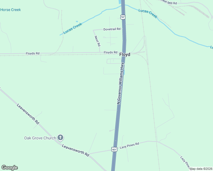 map of restaurants, bars, coffee shops, grocery stores, and more near 2400 North Governor Williams Highway in Darlington