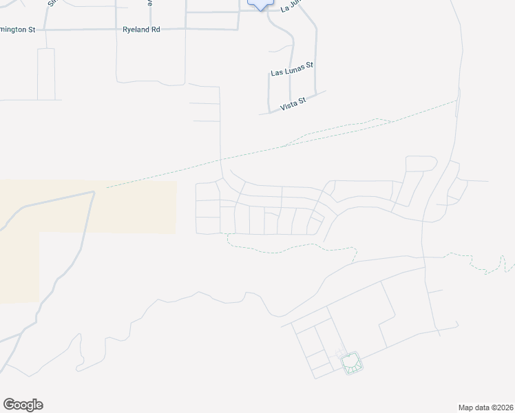 map of restaurants, bars, coffee shops, grocery stores, and more near Whiskey Meadows in Hesperia