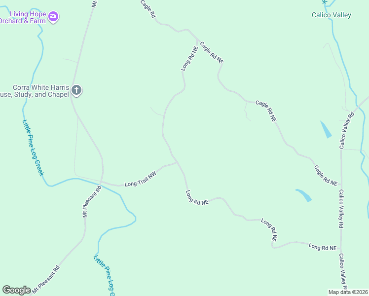 map of restaurants, bars, coffee shops, grocery stores, and more near 220 Long Road Northeast in Rydal