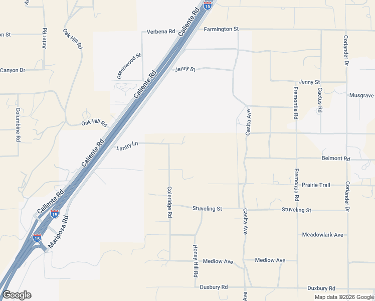 map of restaurants, bars, coffee shops, grocery stores, and more near 11090 Lantry Lane in Hesperia