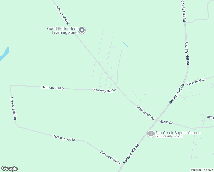 map of restaurants, bars, coffee shops, grocery stores, and more near 1627 Champ Drive in Darlington