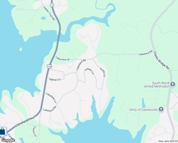 map of restaurants, bars, coffee shops, grocery stores, and more near 3474 Leisure Lane in Gainesville