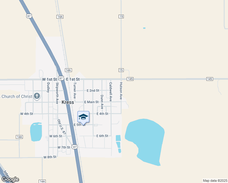 map of restaurants, bars, coffee shops, grocery stores, and more near 111 Caldwell Avenue in Kress