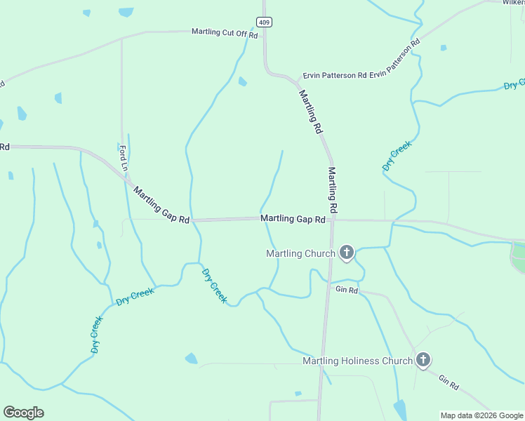 map of restaurants, bars, coffee shops, grocery stores, and more near 2443 Martling Gap Road in Albertville