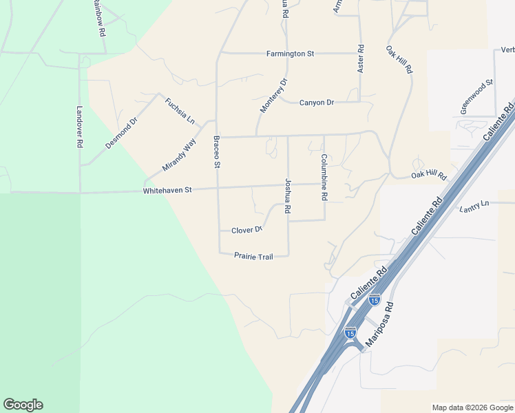 map of restaurants, bars, coffee shops, grocery stores, and more near 10234 Clover Drive in Hesperia