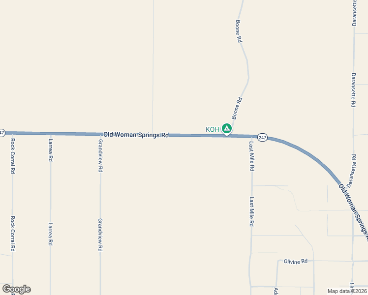 map of restaurants, bars, coffee shops, grocery stores, and more near 51199 Old Woman Springs Road in San Bernardino County