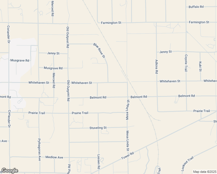 map of restaurants, bars, coffee shops, grocery stores, and more near 12389 Whitehaven Street in Hesperia
