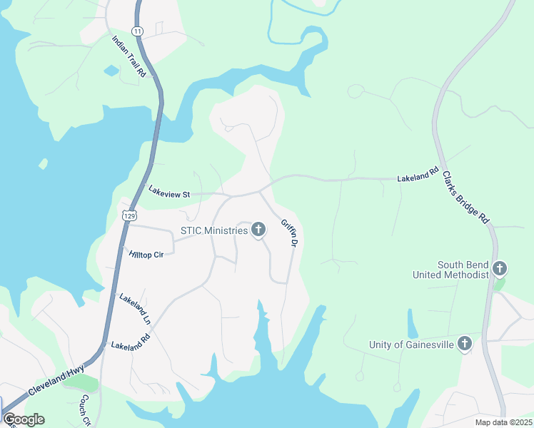 map of restaurants, bars, coffee shops, grocery stores, and more near 3614 Griffin Drive in Gainesville