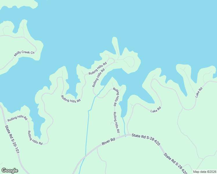 map of restaurants, bars, coffee shops, grocery stores, and more near 2679 Rolling Hills Road in Ridgeway