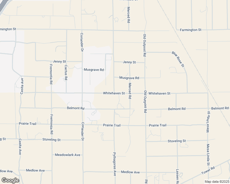 map of restaurants, bars, coffee shops, grocery stores, and more near Kourie Way in Hesperia