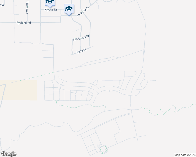 map of restaurants, bars, coffee shops, grocery stores, and more near 17526 Bassets Street in Hesperia