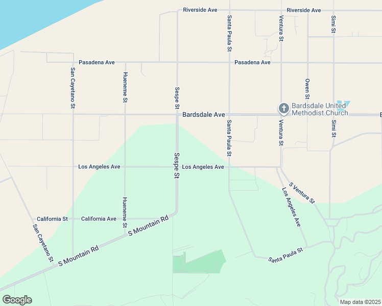 map of restaurants, bars, coffee shops, grocery stores, and more near 1396 South Sespe Street in Fillmore