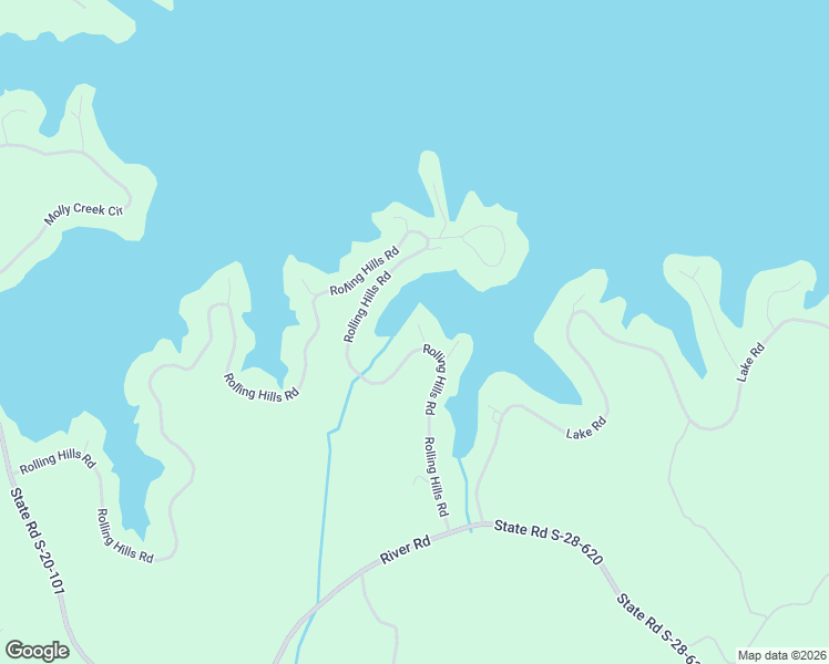 map of restaurants, bars, coffee shops, grocery stores, and more near 2679 Rolling Hills Road in Ridgeway
